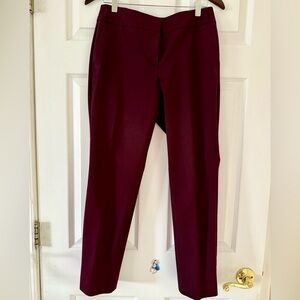 Ann Taylor factory slim leg eggplant color pants size 4P